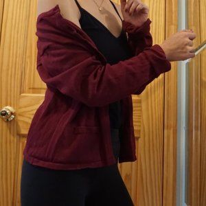 Burgundy Cardigan
